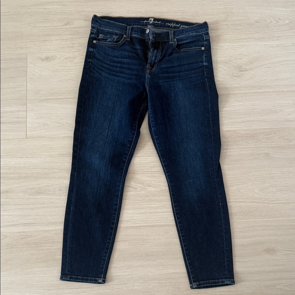 7 For All Mankind Dark Indigo Skinny Jeans
